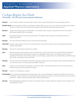 Read Transcript - APL-UW - University of Washington