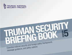 key issues - Truman National Security Project