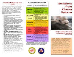 Emissions from Kīlauea Volcano