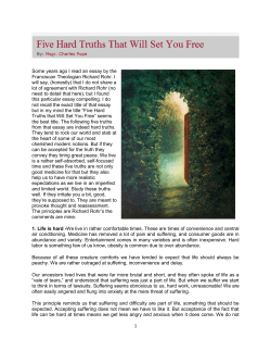1 Some years ago I read an essay by the Franciscan Theologian