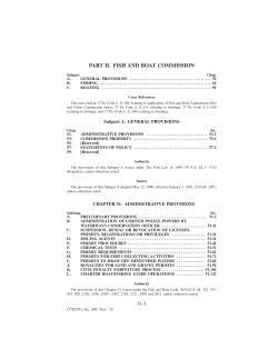 part ii. fish and boat commission