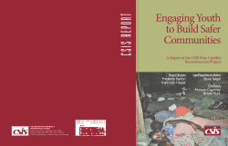 Engaging Youth to Build Safer Communities