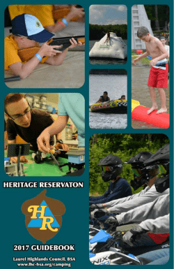 2017 Heritage Reservation Guidebook