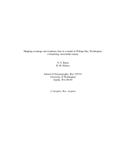 Mapping exchange and residence time in a model of Willapa Bay