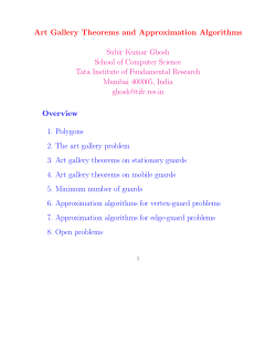Art Gallery Theorems and Approximation Algorithms