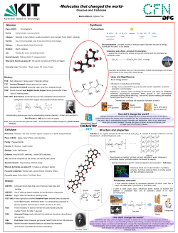 Cellulose and Glucose - KIT