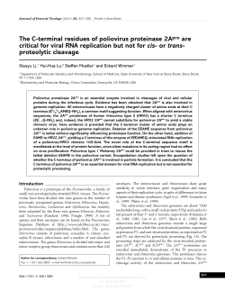 The C-terminal residues of poliovirus proteinase 2Apro are critical