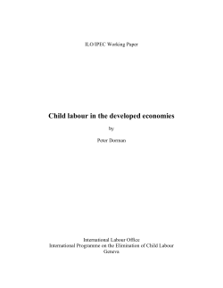 Child labour in the developed economies