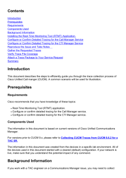 How to Collect Traces for CUCM 9.x, 10.x and 11.x