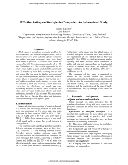 Effective Anti-Spam Strategies in Companies: An