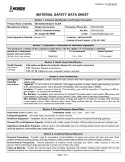 MSDS - Neogen Food Safety