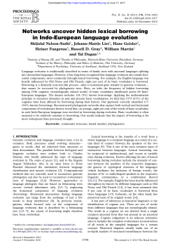 Networks uncover hidden lexical borrowing in Indo