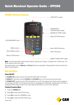Quick Merchant Operator Guide &ndash; IPP350