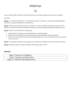 STEM Fair Information