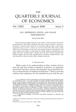 Pay, Reference Points, and Police Performance