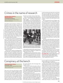 Crimes in the name of research