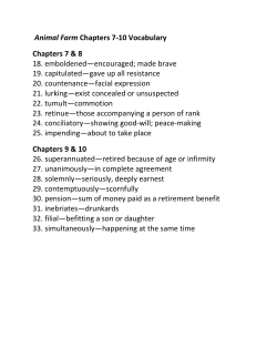 Animal Farm Vocabulary Chapters 7_10