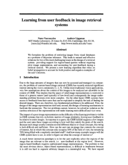 Learning from User Feedback in Image Retrieval Systems