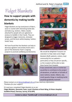 Fidget Blankets Fidget Blankets