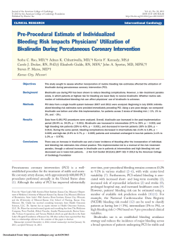 Bleeding Reduction with ePRISM at MAHI