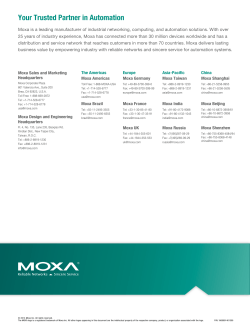 Moxa IP Surveillance Brochure