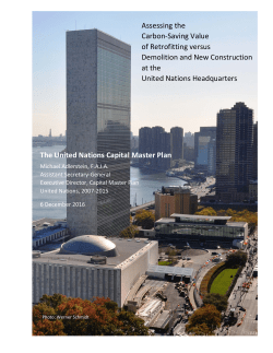 The United Nations Capital Master Plan Assessing the Carbon