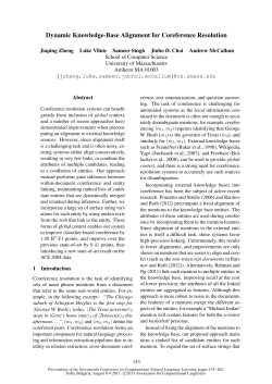Dynamic Knowledge-Base Alignment for Coreference Resolution