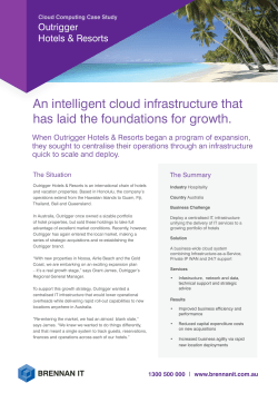 An intelligent cloud infrastructure that has laid the foundations for