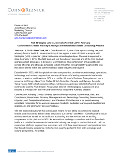 ! ! Press contact: Julie Rogers Murawski Marketing Director