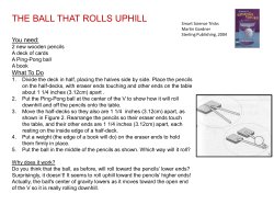 THE BALL THAT ROLLS UPHILL
