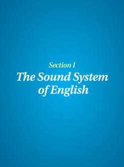 The Sound System of English