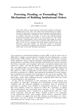 Powering, Puzzling, or Persuading? The Mechanisms of