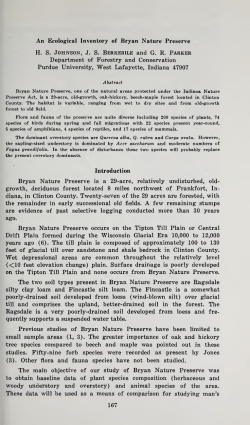 Proceedings of the Indiana Academy of Science