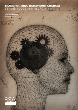 transforming behaviour change