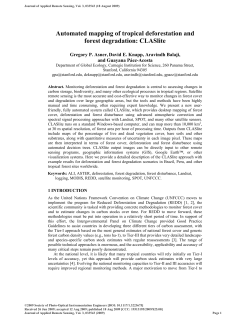 Automated mapping of tropical deforestation and forest