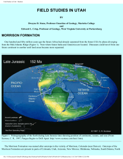 Field Studies in Utah - Handout