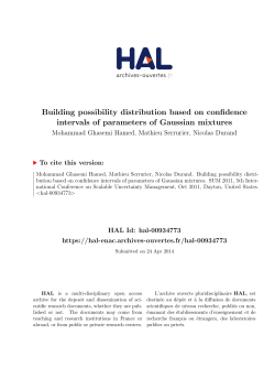 Building possibility distribution based on confidence - HAL-ENAC