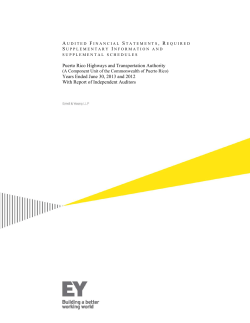Puerto Rico Highways and Transportation Authority Years Ended