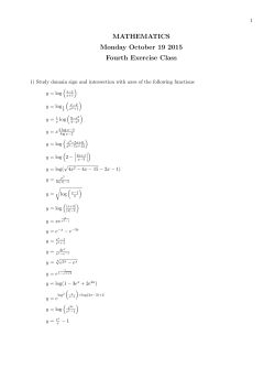 Exercises 19-10-2015