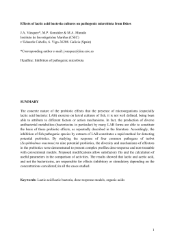 Effects of lactic acid bacteria cultures on pathogenic microbiota from
