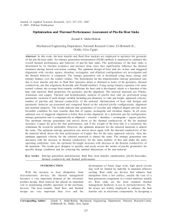 Optimization and Thermal Performance