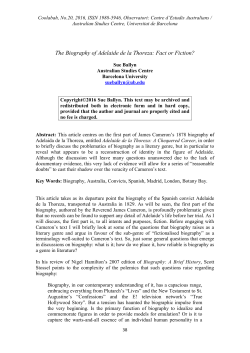 The Biography of Adelaide de la Thoreza