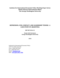 a case study of argentina - The George Washington University