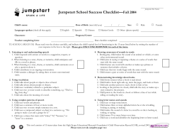 Checklist