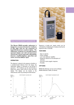 PR450 PHOTOTHERAPY RADIOMETER Exposure in Joules per