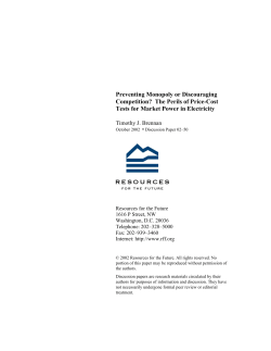 Preventing Monopoly or Discouraging Competition