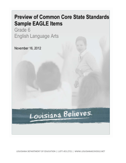 Preview of Common Core State Standards Sample