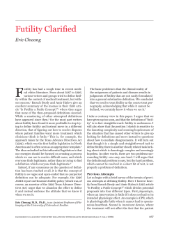 Futility Clarified