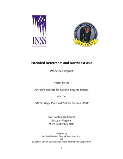 Extended Deterrence and Northeast Asia
