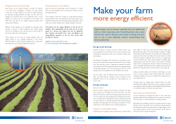 Energy efficient farming